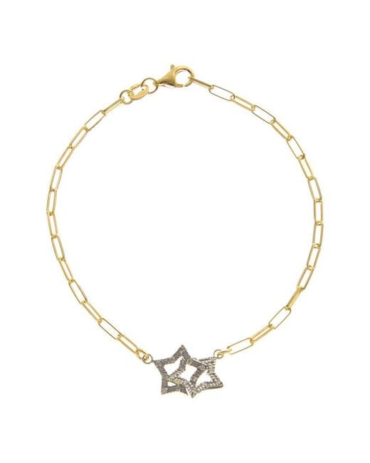 Meshmerise Metallic 18K Over 0.10 Ct. Tw. Diamond Bracelet