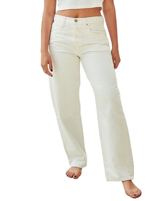 Nelle Atelier White Petite The Claire Boyfriend Denim