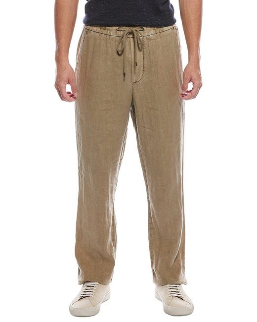 James Perse Natural Lightweight Linen Pant for men