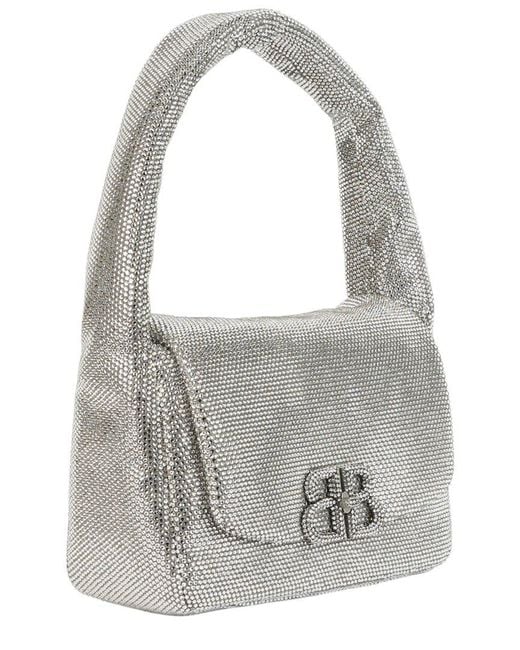 Balenciaga Gray Small Monaco Leather Sling Bag
