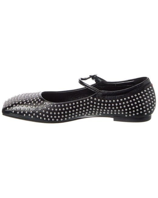 Aeyde Black Uma Mini Suede Flat