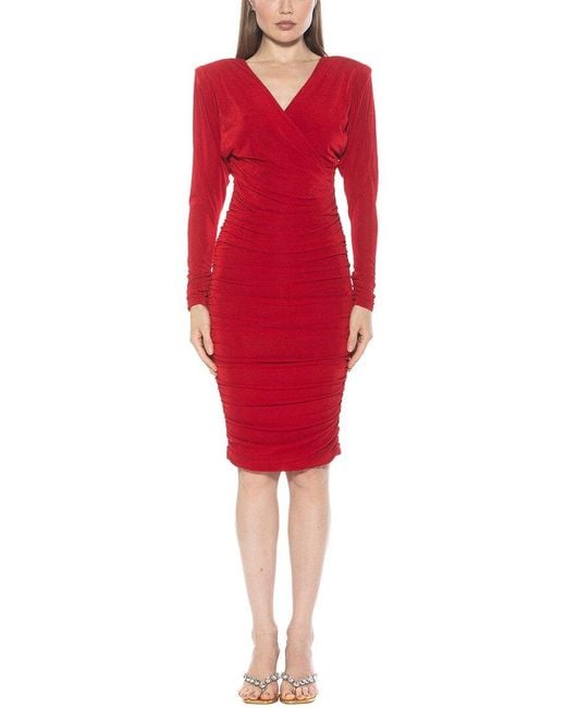 Alexia Admor Red Long Sheath Dress