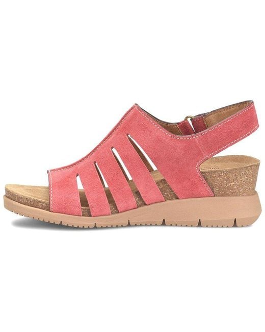 Comfortiva Pink Scottie Suede Sandal