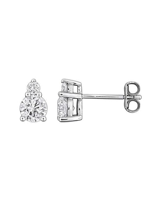 Created Forever Metallic 0.90 Ct. Tw. Lab-Grown Diamond Stud Earrings