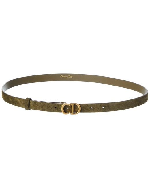Dior Green Suede Belt