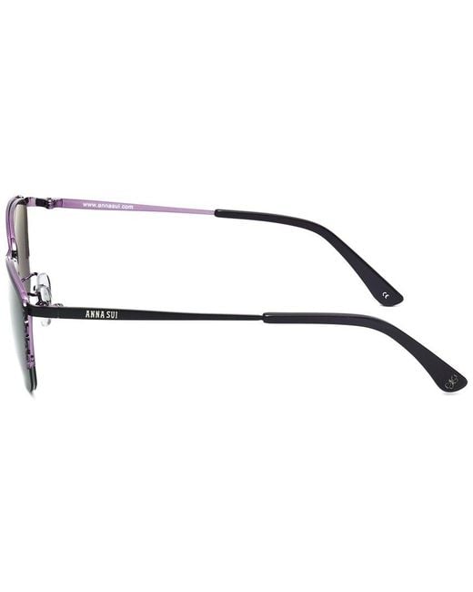 Anna Sui Brown As270-1A 53Mm Sunglasses