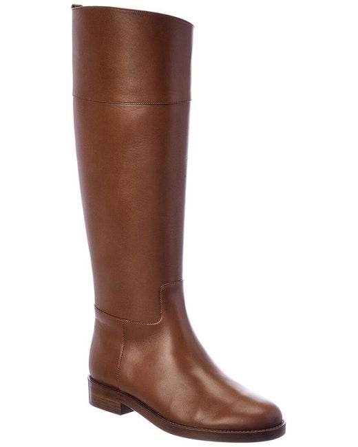 Michael Kors Braden Leather Boot in Brown | Lyst