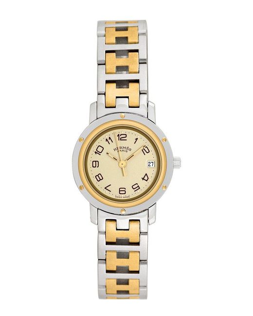 Hermès Metallic Clipper Watch, Circa 2000S (Authentic Pre-Owned)