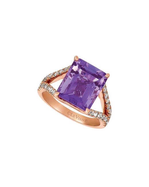 Le Vian Purple Periwinkle 14k 6.17 Ct. Tw. Diamond & Amethyst Ring