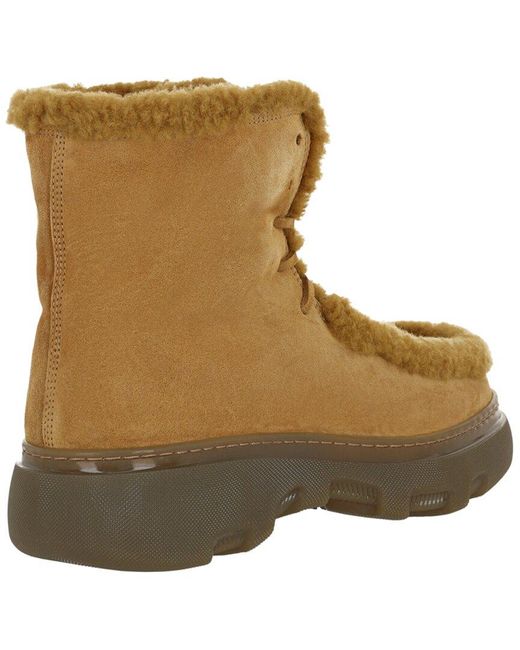 Burberry Brown Leather Boot for men