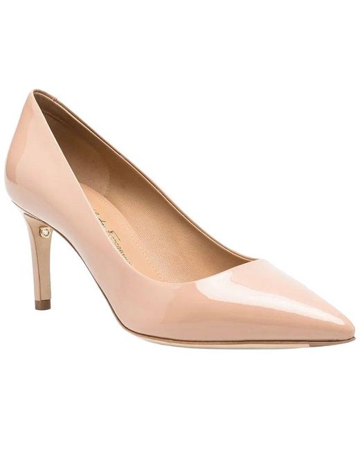Ferragamo White High-Shine Finish 80Mm Leather