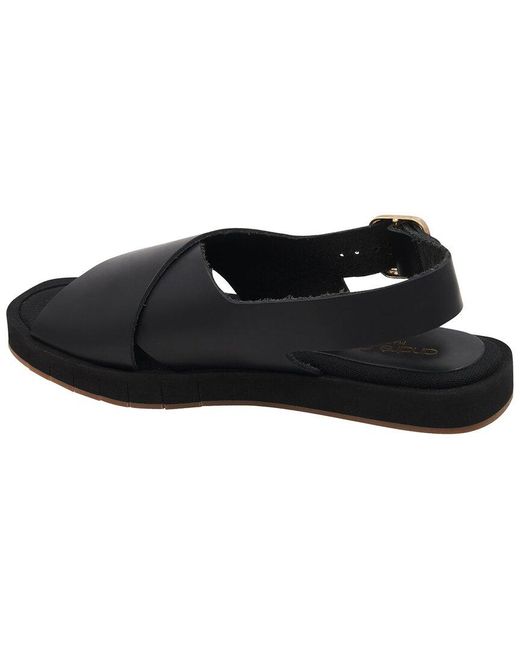 Andre Assous Black Pepper Leather Sandal