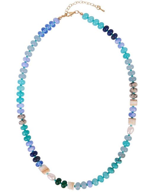 Saachi Blue Beaded Necklace