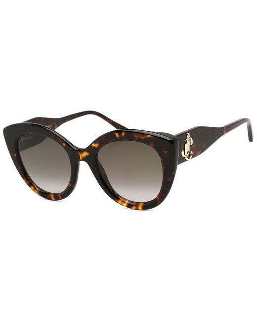 Jimmy Choo Black Leone/s 52mm Sunglasses