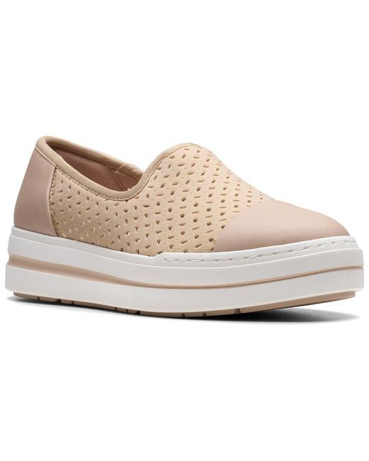 Clarks White Cloudsteppers Audreigh Star Slip-on Shoes