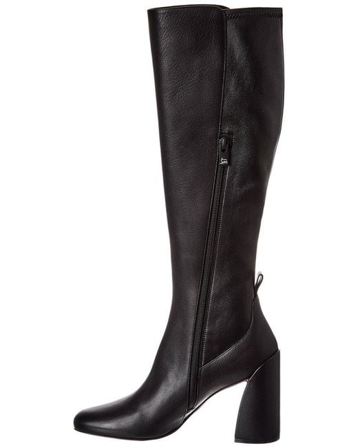 Christian Louboutin Black Jane Botta 85 Leather Knee-High Boot