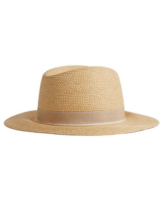 Reiss Natural Gracie Short Brim Hat