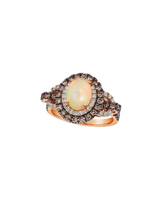 Le Vian White Center Stone 14K 1.02 Ct. Tw. Diamond & Opal Ring