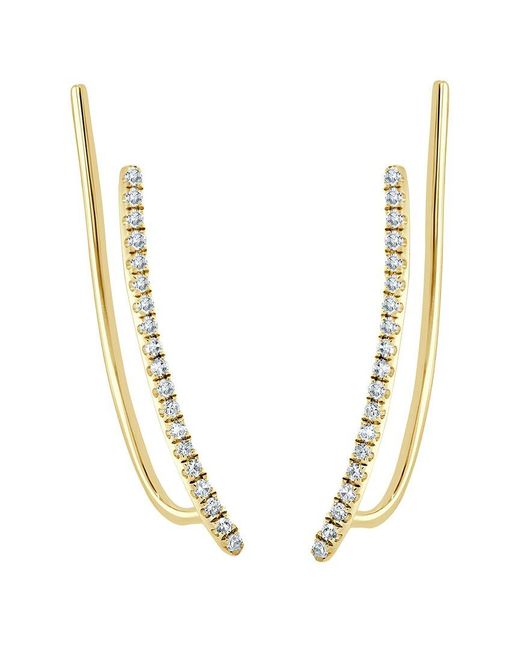 Sabrina Designs Metallic 14k 0.12 Ct. Tw. Diamond Climber Earrings