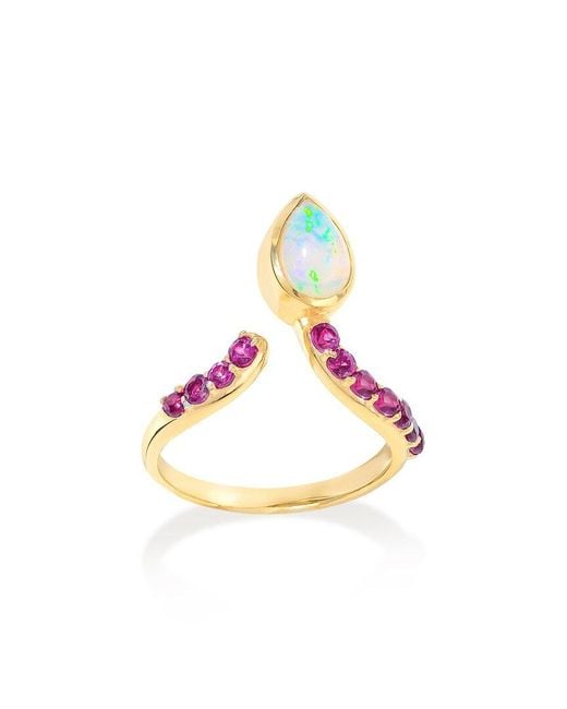 TIRAMISU Pink 14K Over 1.10 Ct. Tw. Gemstone Solitaire Ring