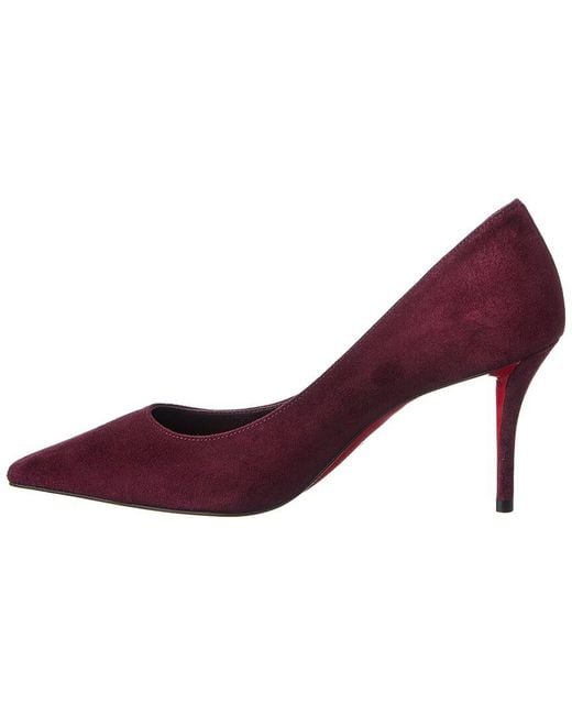 Christian Louboutin Purple Miss Z 80 Suede Pump