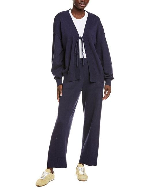 Free People Blue 2Pc Solar Sweater & Pant Set