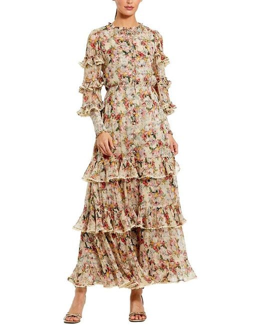 Mac Duggal Natural Ankle Dress