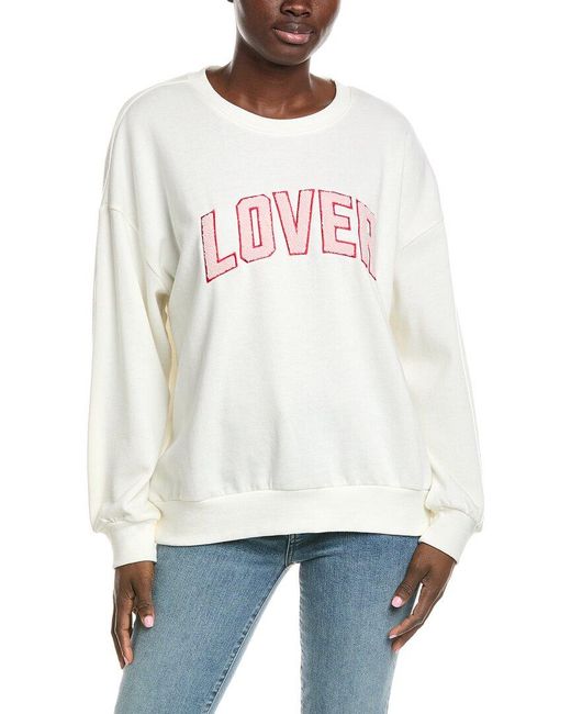 Z Supply White Oversized Lover Sweatshirt