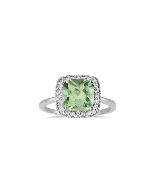 Gem Spark Green 14K 1.48 Ct. Tw. Diamond & Amethyst Ring