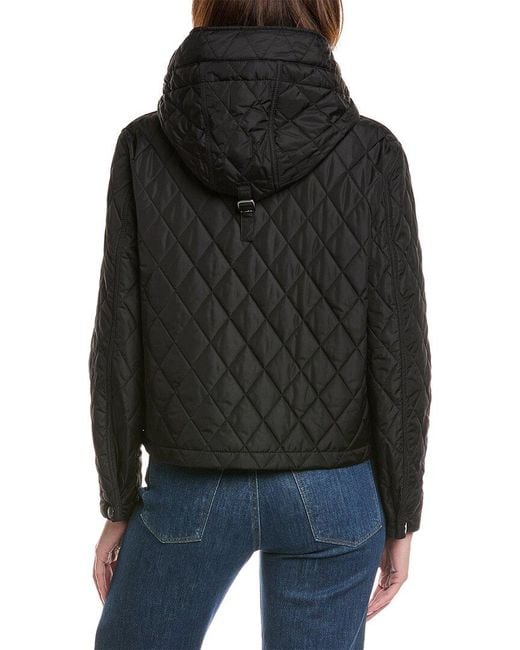 Burberry Black Quilted Cropped Jacket