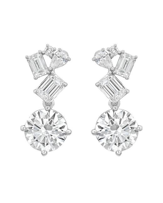 Diana M White Diana M. 14K 8.00 Ct. Tw. Lab-Grown Diamond Earrings