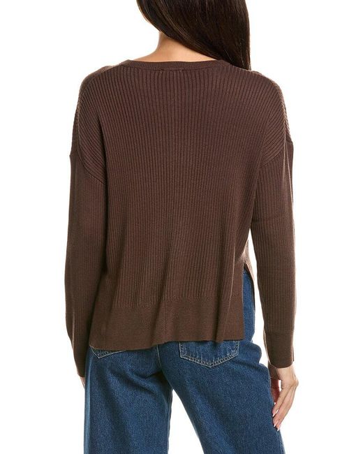 Splendid Brown Frankie Cashmere-Blend Sweater