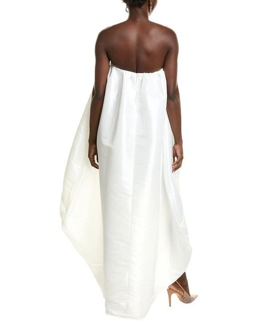 BCBGMAXAZRIA White High-Low Cocktail Dress