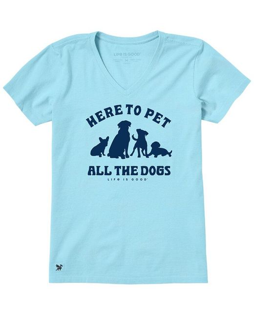 Life Is Good. Blue Crusher Lite T-Shirt