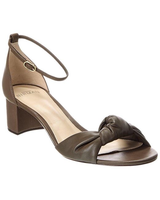 Alexandre Birman Metallic Kace Block 45 Leather Sandal