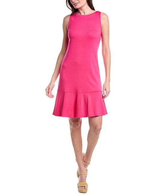 Tommy Bahama Pink Darcy Flounce Mini Dress