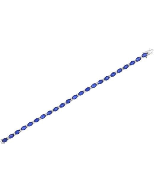 Effy Fine Jewelry Metallic 14K 11.25 Ct. Tw. Diamond & Sapphire Bracelet