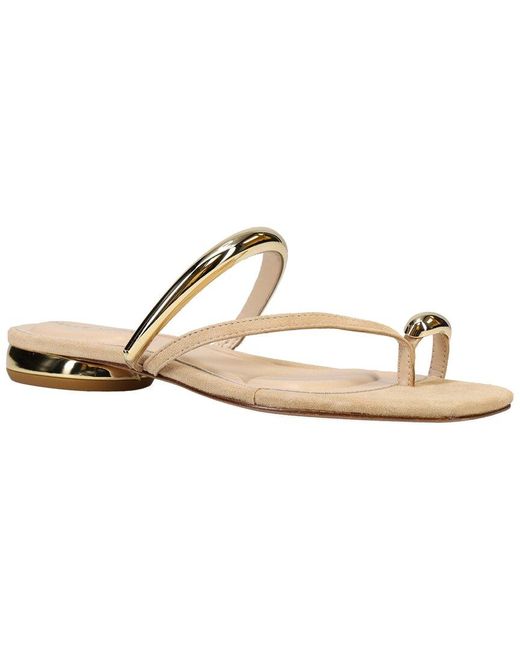 Pelle Moda Metallic Ondra Suede Sandal