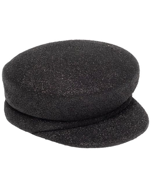 Eugenia Kim Black Sabrina Wool Hat