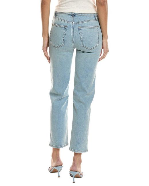 FRAME Blue Le Sleek Tribute Straight Jean