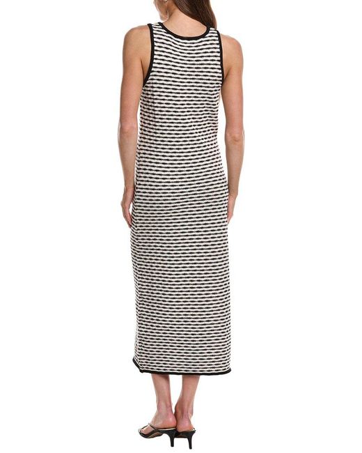 525 America Brown Maura Wavy Stripe Maxi Dress