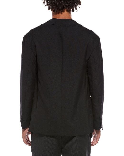 Officine Generale Black Officine Generale Michel Wool Jacket for men