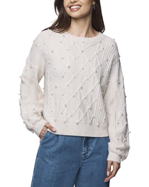 Splendid Gray Demi Pearl Sweater