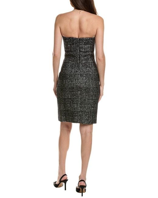 Michael Kors Black Wool, Alpaca, & Mohair-Blend Sheath Dress