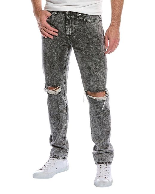 IRO Gray Terri Snow Black Slim Straight Jean for men