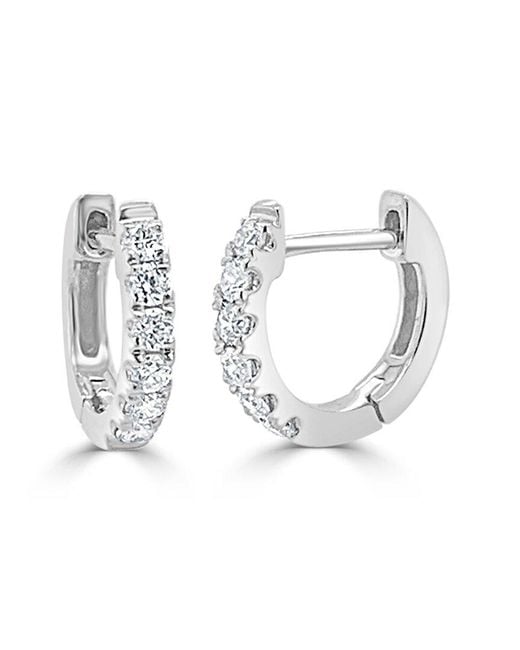 Sabrina Designs Metallic 14k 0.18 Ct. Tw. Diamond Huggie Earrings