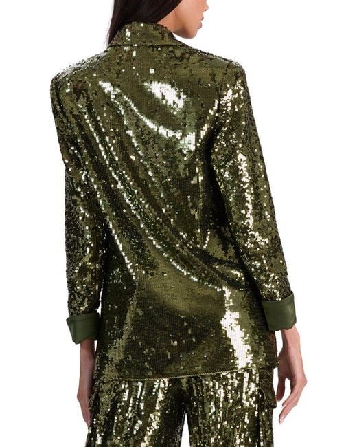 Alice + Olivia Green Quincy Oversized Jacket