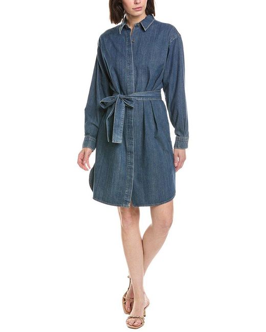James Perse Blue Denim Shirtdress