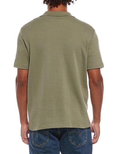 Vince Green Jacquard Knit Button Shirt for men