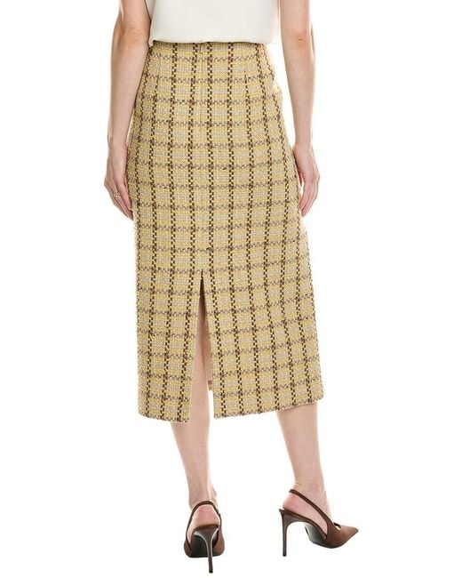 Lafayette 148 New York Natural Maxi Pencil Skirt